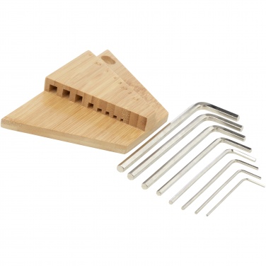 Logotrade promotional merchandise picture of: Allen bamboo hex key tool set