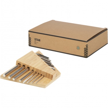 Logotrade promotional item picture of: Allen bamboo hex key tool set