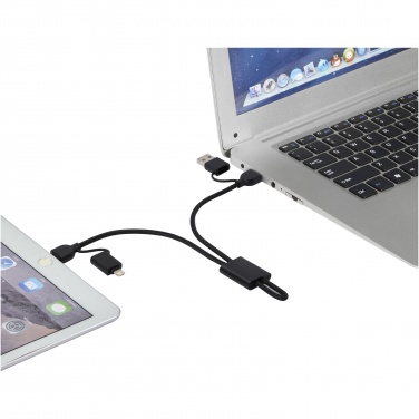 Logo trade promotional giveaways image of: Connect 6-in-1 RCS recycled aluminium 45W quick charge & data transfer cable