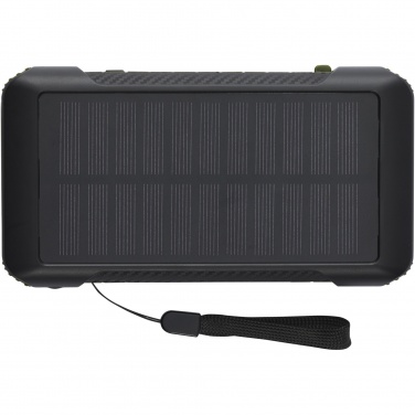 Logo trade promotional items picture of: Soldy 10.000 mAh RCS recycled plastic solar dynamo power bank 