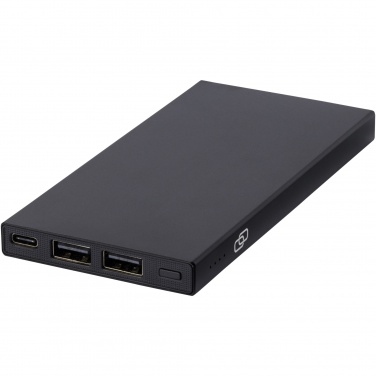 Logo trade promotional giveaway photo of: Connect 5000 mAh recycled aluminium power bank 