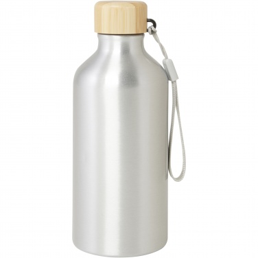 Logo trade promotional giveaways image of: Malpeza 500 ml RCS certified recycled aluminium water bottle