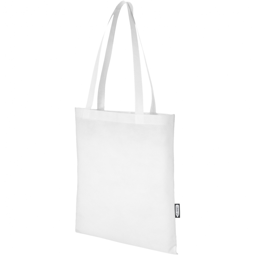 Logo trade business gift photo of: Zeus GRS recycled non-woven convention tote bag 6L