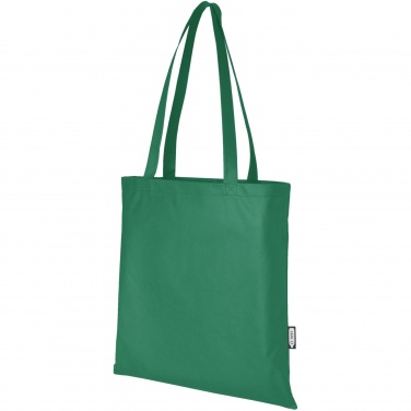 Logo trade promotional products image of: Zeus GRS recycled non-woven convention tote bag 6L