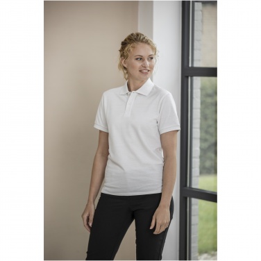 Logo trade corporate gifts image of: Emerald short sleeve unisex Aware™ recycled polo