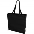 Odessa 220 g/m² recycled tote bag, Solid black