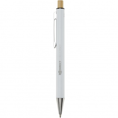 Logotrade promotional merchandise image of: Cyrus recycled aluminium ballpoint pen (blue ink)