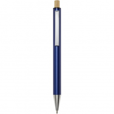 Logo trade advertising product photo of: Cyrus recycled aluminium ballpoint pen (blue ink)