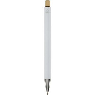 Logo trade advertising products picture of: Cyrus recycled aluminium ballpoint pen (black ink)