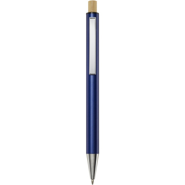 Logo trade corporate gifts image of: Cyrus recycled aluminium ballpoint pen (black ink)