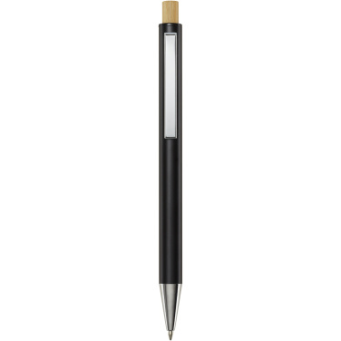 Logo trade promotional gift photo of: Cyrus recycled aluminium ballpoint pen (black ink)