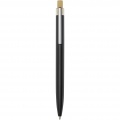 Nooshin recycled aluminium ballpoint pen  (blue ink), Solid black