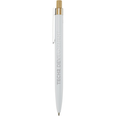 Logo trade advertising products image of: Nooshin recycled aluminium ballpoint pen (black ink)