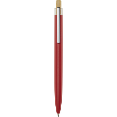 Logo trade promotional product photo of: Nooshin recycled aluminium ballpoint pen (black ink)