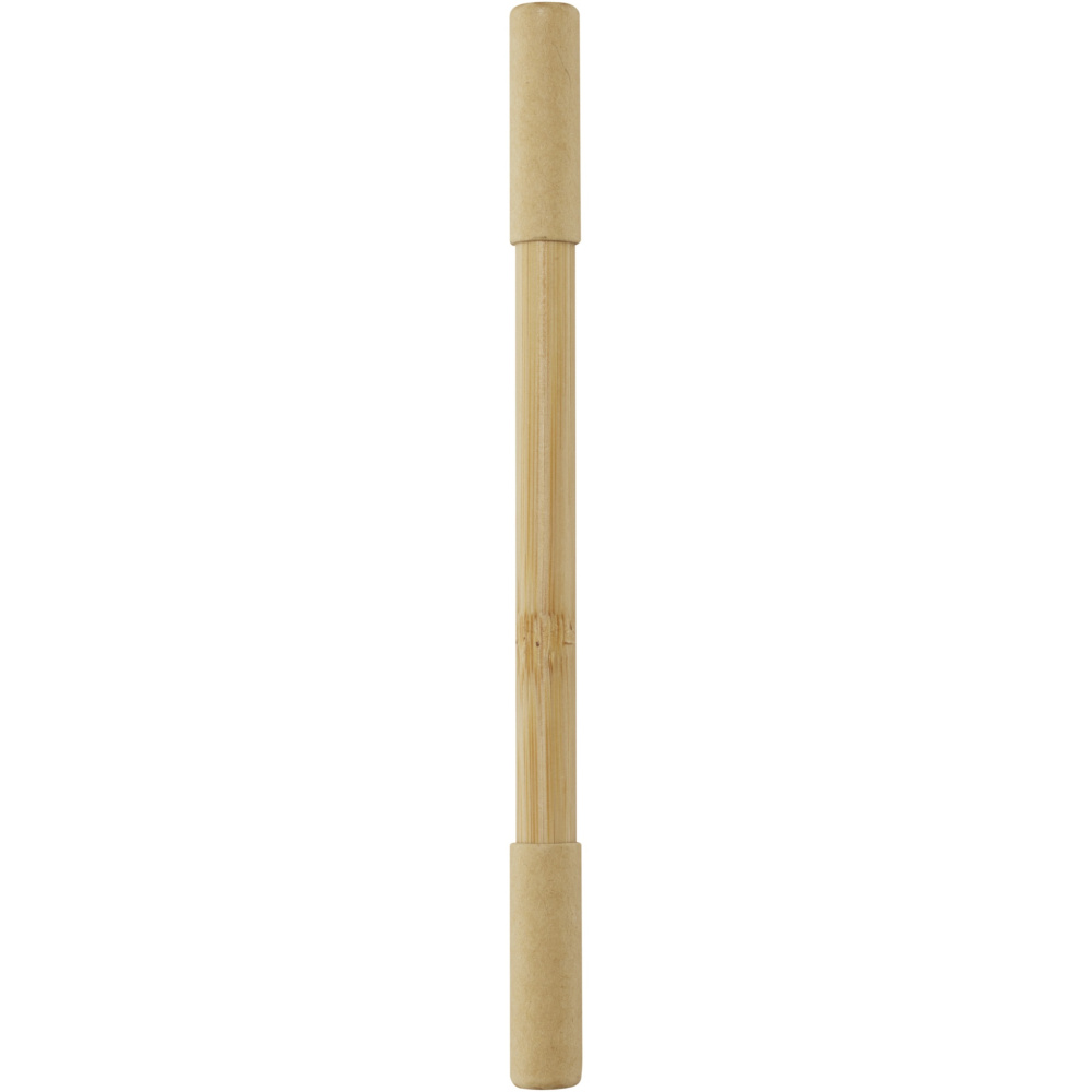 Logo trade business gift photo of: Samambu bamboo duo pen