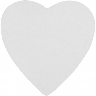 Logo trade promotional gift photo of: Sticky-Mate® heart-shaped recycled sticky notes