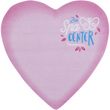 Logo trade corporate gift photo of: Sticky-Mate® heart-shaped recycled sticky notes