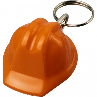 Logotrade promotional giveaway image of: Kolt hard hat-shaped recycled keychain