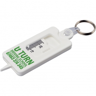 Logotrade promotional giveaway picture of: Kym recycled tyre tread check keychain