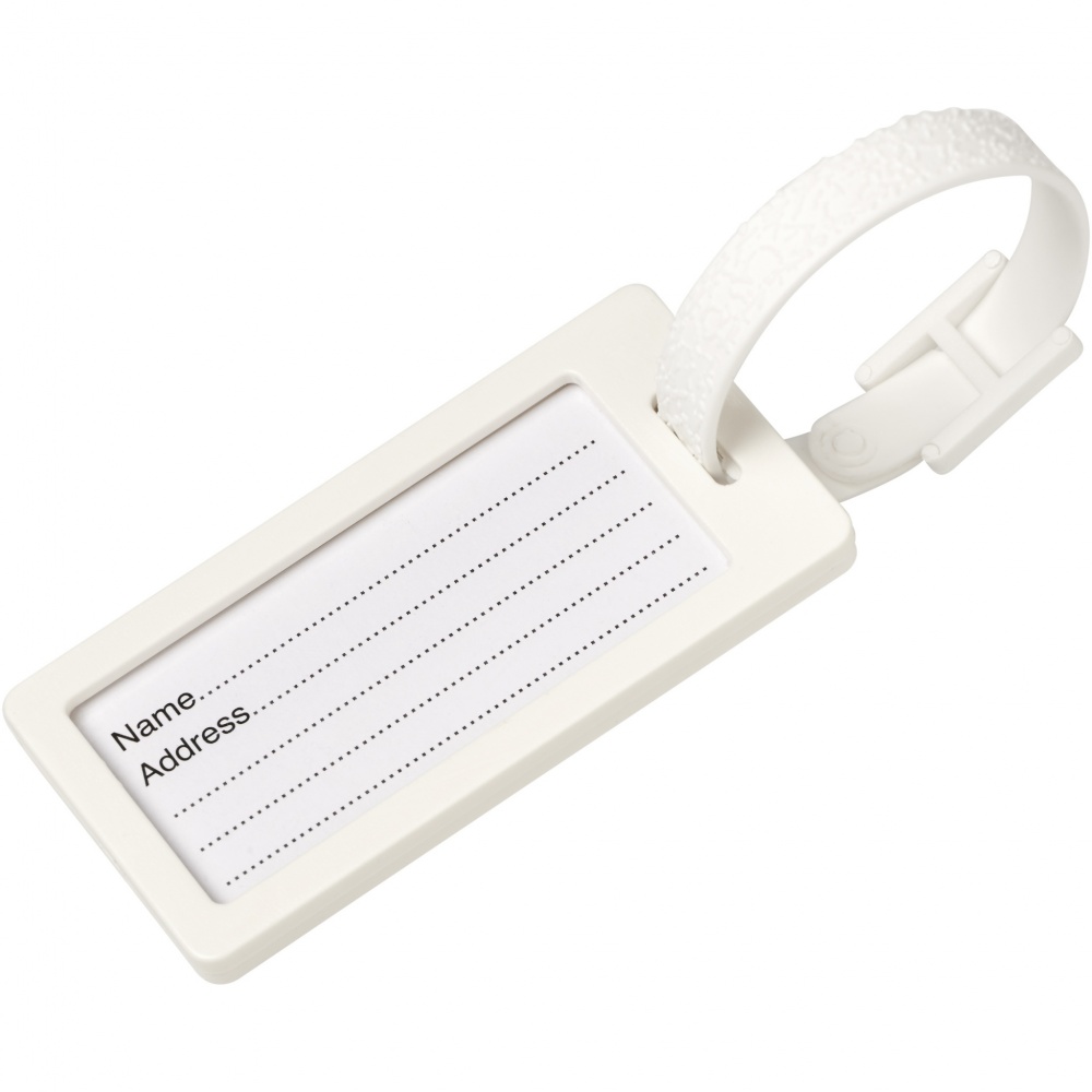 Logo trade promotional merchandise photo of: River recycled window luggage tag