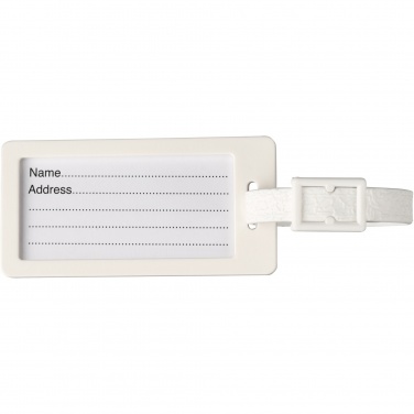 Logo trade promotional items image of: River recycled window luggage tag