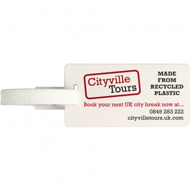 Logo trade advertising products image of: River recycled window luggage tag