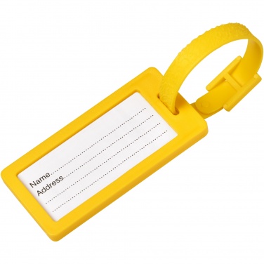 Logo trade promotional merchandise photo of: River recycled window luggage tag