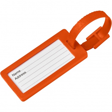 Logo trade corporate gifts image of: River recycled window luggage tag