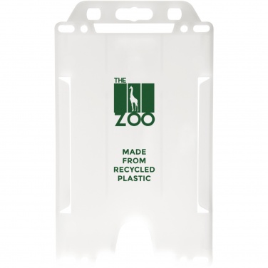 Logo trade promotional merchandise picture of: Pierre recycled plastic card holder 