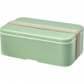 MIYO Renew single layer lunch box, Seaglass green / Pebble grey