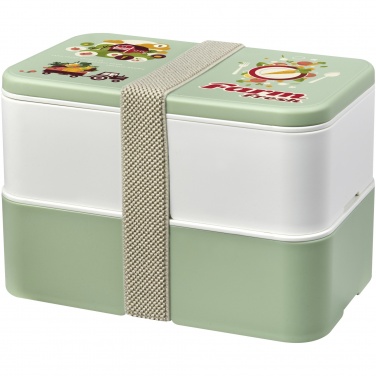 Logo trade promotional gifts picture of: MIYO Renew double layer lunch box