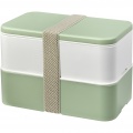 MIYO Renew double layer lunch box, Ivory white / Seaglass green / Pebble grey