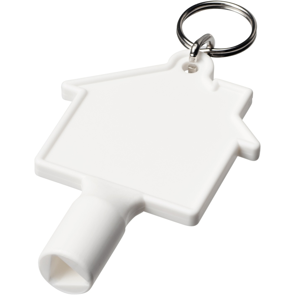 Logotrade promotional merchandise image of: Maximilian house-shaped recycled utility key keychain