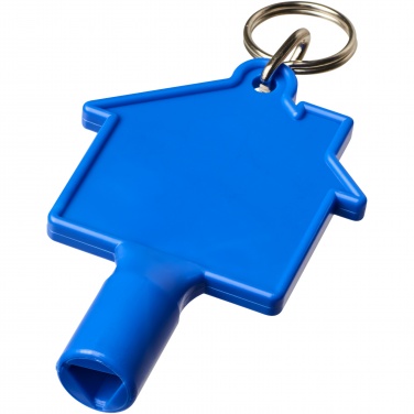 Logotrade business gift image of: Maximilian house-shaped recycled utility key keychain