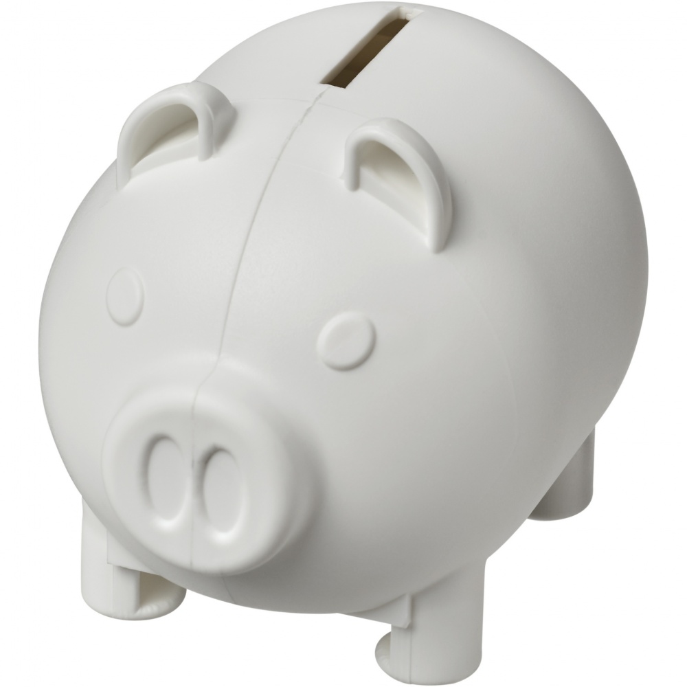 Logotrade promotional giveaway image of: Oink recycled plastic piggy bank