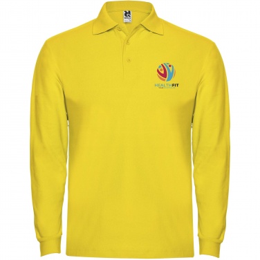 Logo trade business gift photo of: Estrella long sleeve men's polo