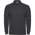 Estrella long sleeve men's polo, Dark Lead