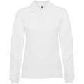 Estrella long sleeve women's polo, White