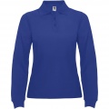 Estrella long sleeve women's polo, Royal blue