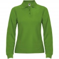 Estrella long sleeve women's polo, Grass Green