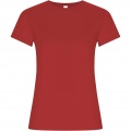 Golden short sleeve women's t-shirt, Red