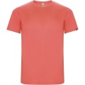 Imola short sleeve men's sports t-shirt, Fluor Coral