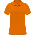 Monzha short sleeve women's sports polo, Fluor Orange