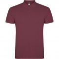 Star short sleeve men's polo, Berry Red