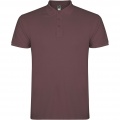 Star short sleeve men's polo, Pale Red