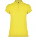 Star short sleeve women's polo, Yellow