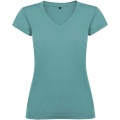 Victoria short sleeve women's v-neck t-shirt, Dusty Blue