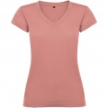 Victoria short sleeve women's v-neck t-shirt, Clay Orange