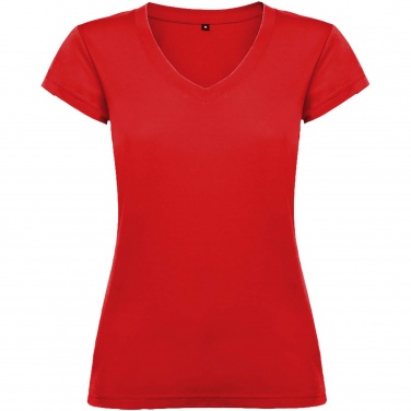 Logo trade advertising products picture of: Victoria short sleeve women's v-neck t-shirt