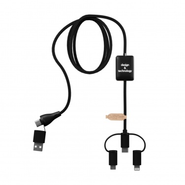 Logo trade promotional merchandise picture of: SCX.design C48 CarPlay 5-in-1 charging cable 